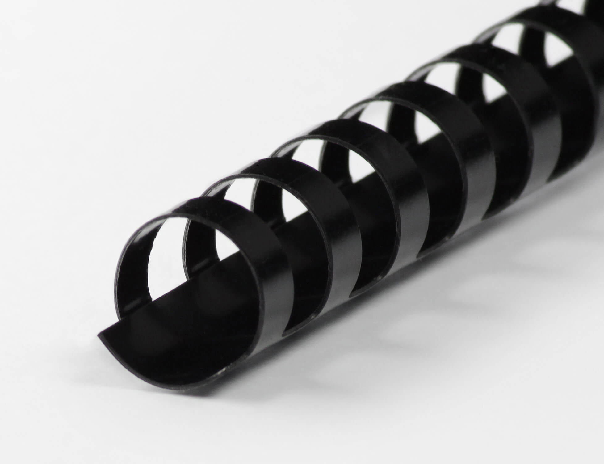 Plastikbinderücken 24 Ringe, DIN A5, Ø 22 mm schwarz | Bestnr. 24BRP220-SW