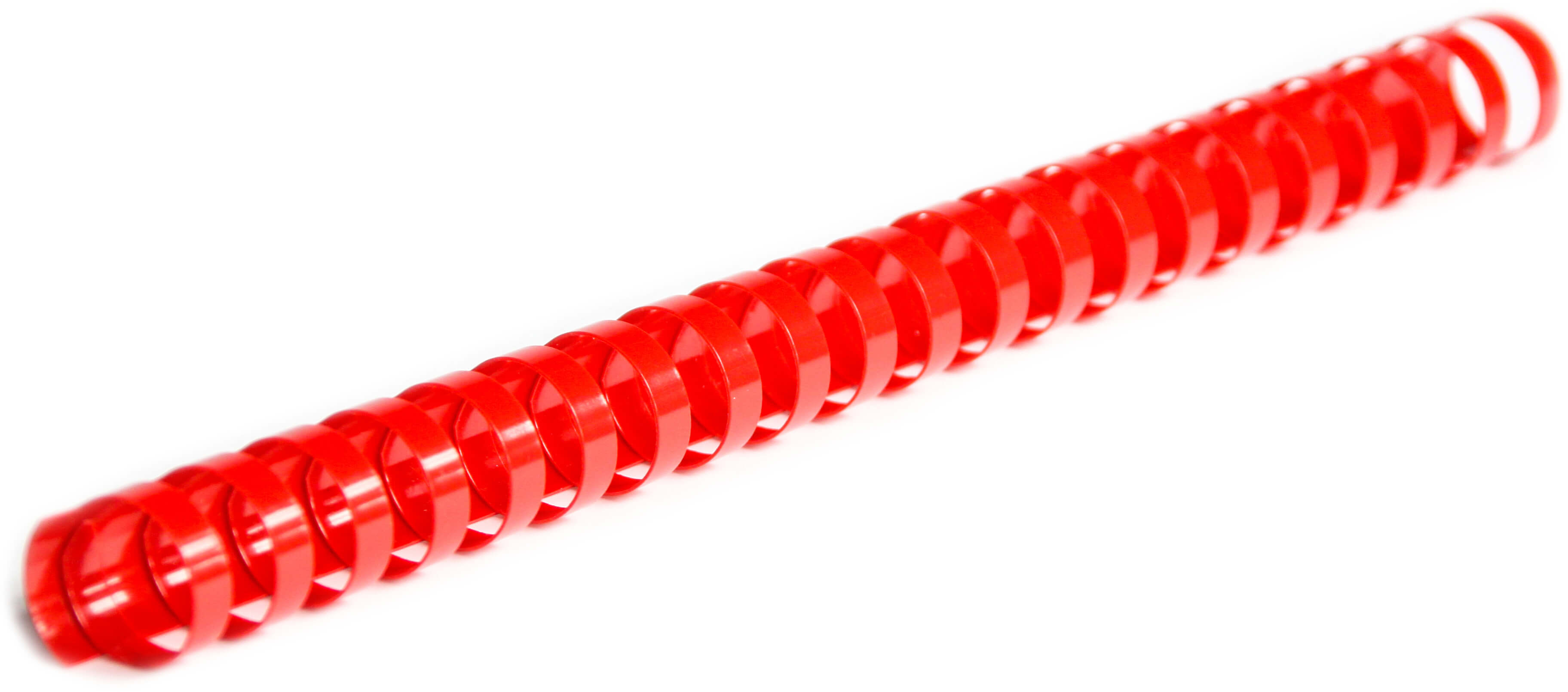 Plastikbinderücken 21 Ringe 12mm rot (100 Stück)