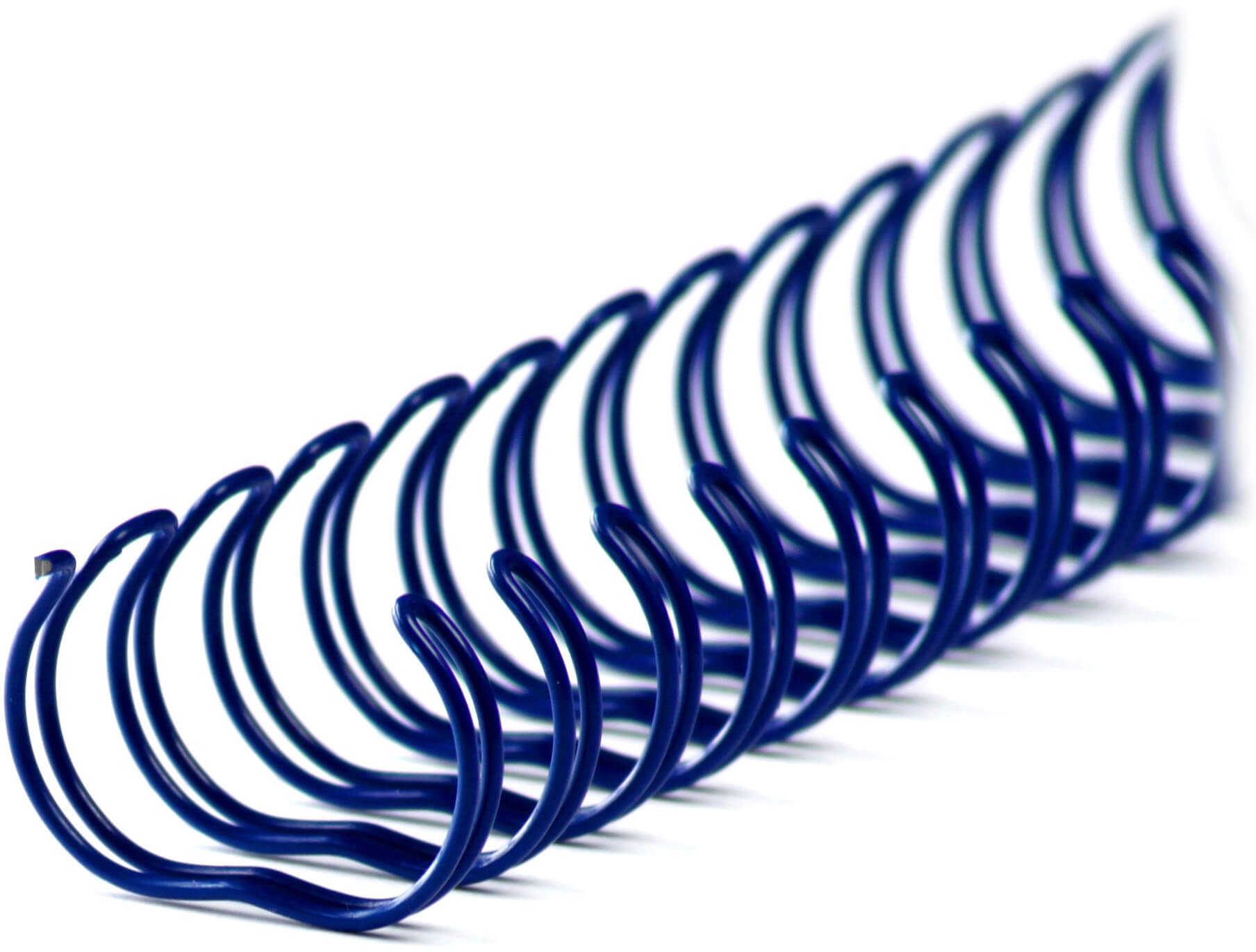 A4 Drahtbinderücken 34 Ringe 12,7mm, 1/2“, (3:1), in blau | Bestnr. 34RM127WS-BL