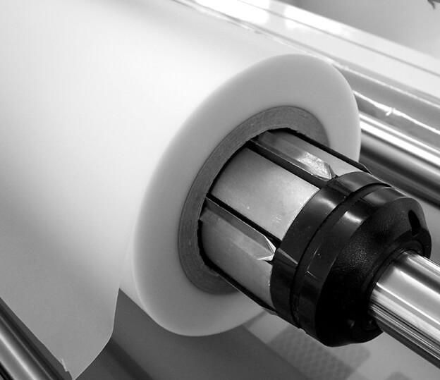 Rollenlaminierfolie glänzend, 320 mm x 500 m, 75mic Ø 76mm | Bestnr. 320X500X75G-K76
