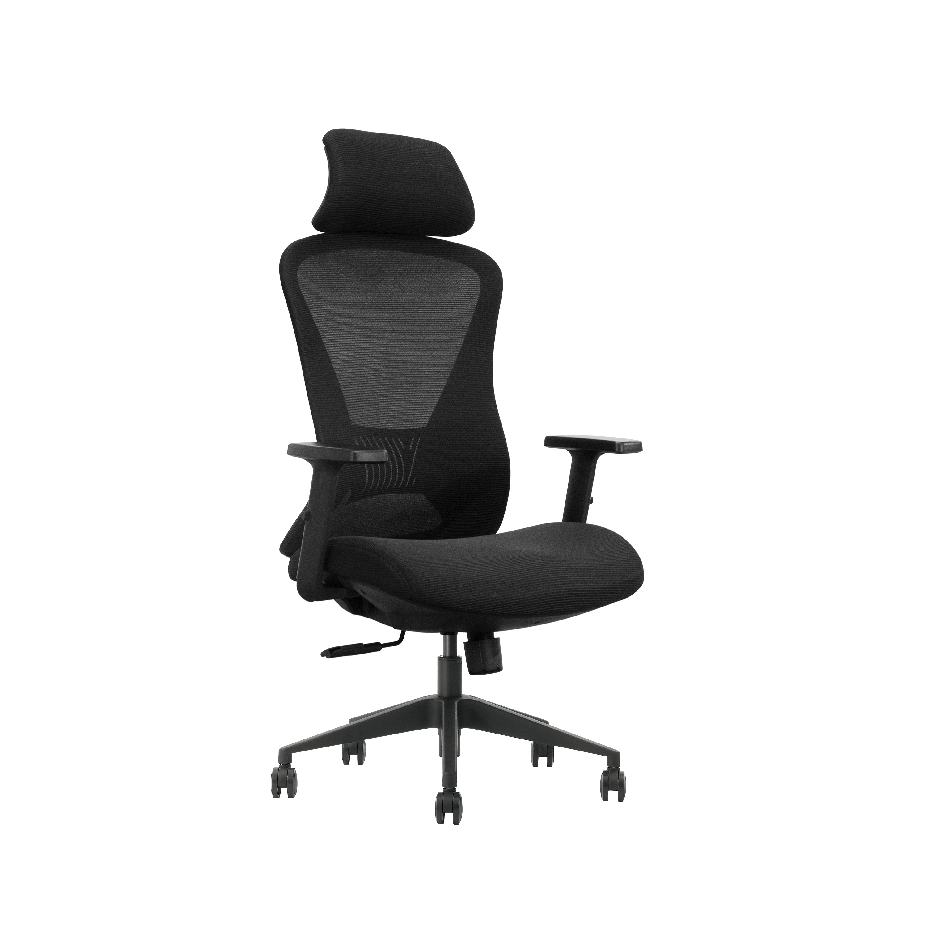 Ergonomischer Bürostuhl, höhenverstellbar, Business Chair, 73x38x64, schwarz (1 Stück)
