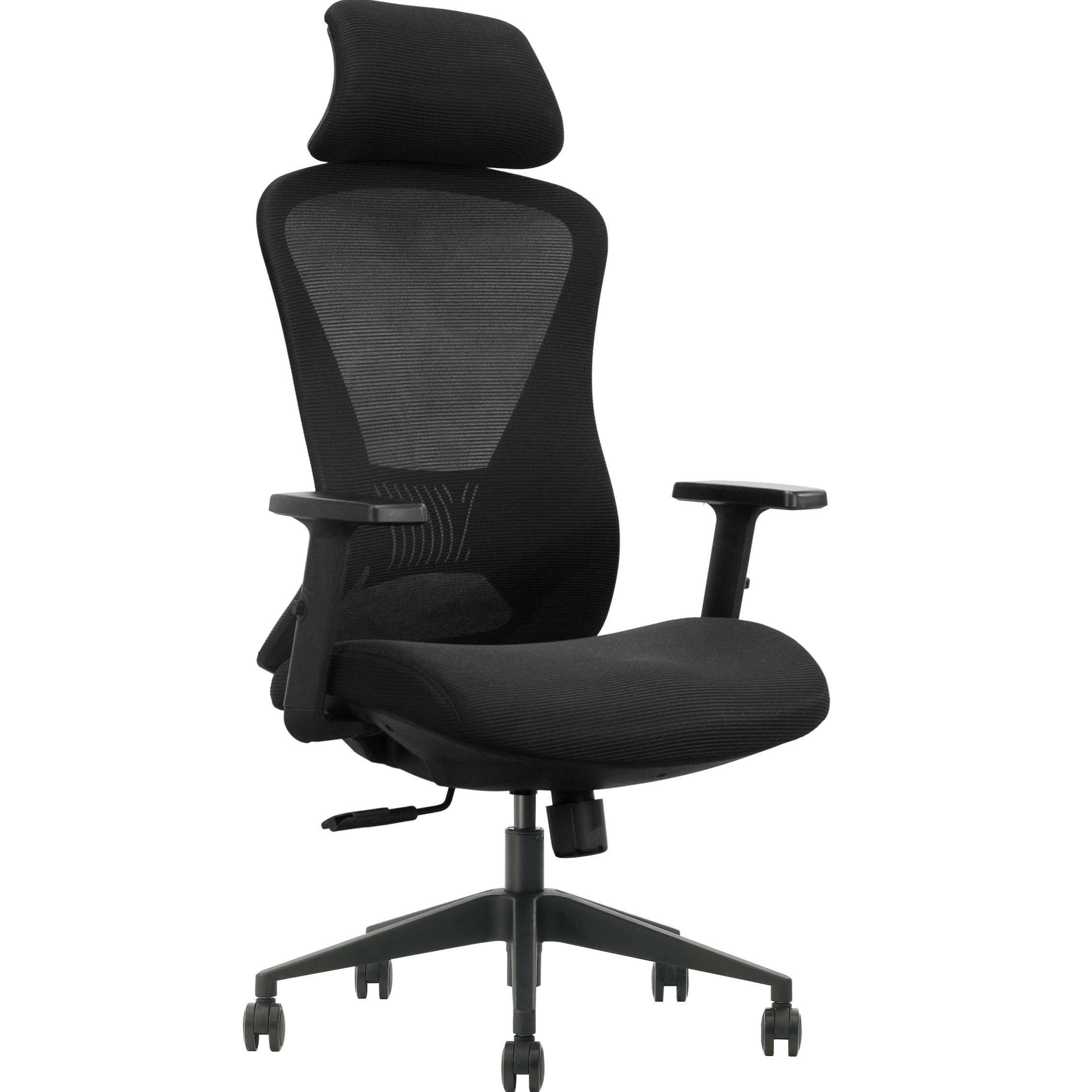 Ergonomischer Bürostuhl, höhenverstellbar, Business Chair, 73x38x64, schwarz (1 Stück)