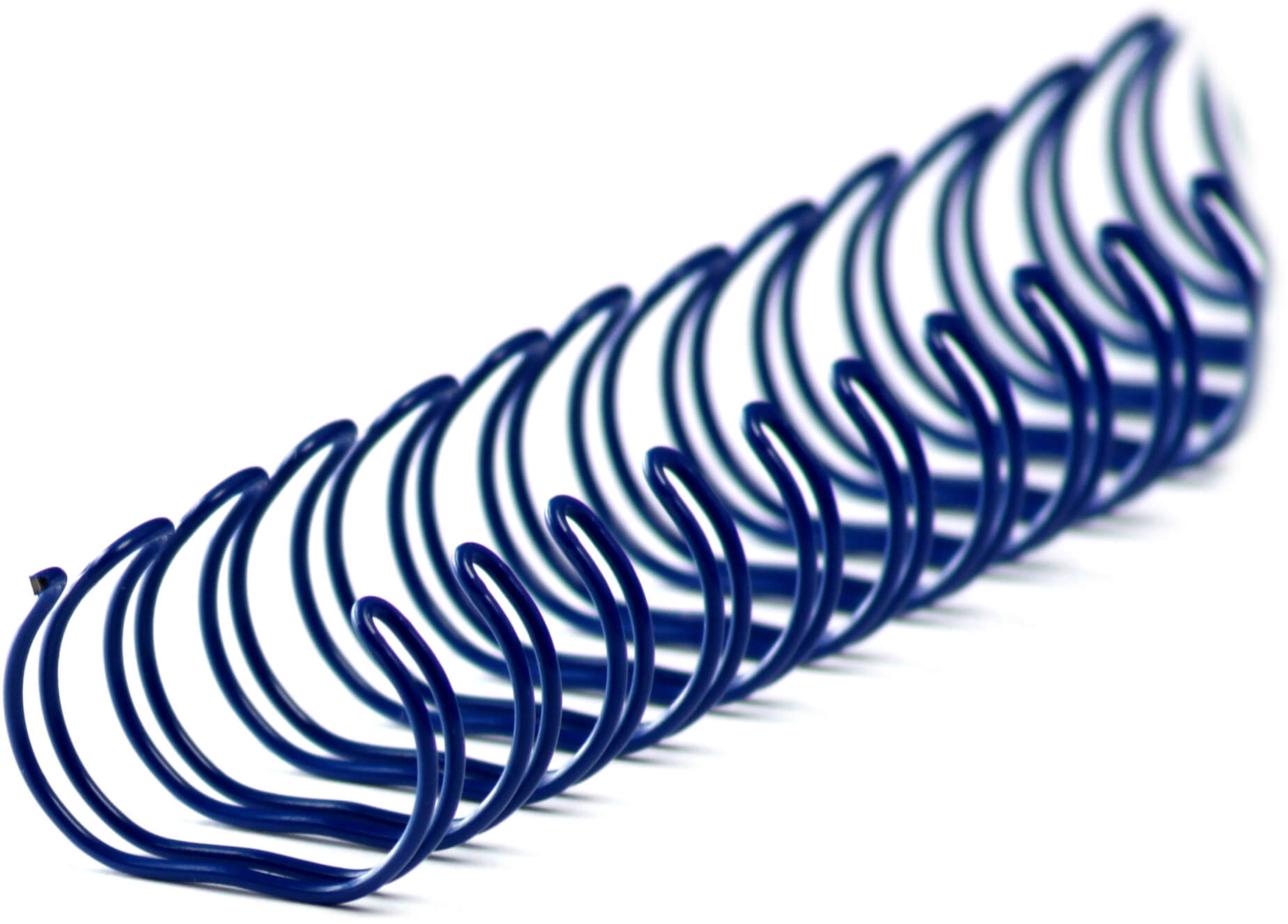 Drahtbinderücken 34 Ringe Ø 11,1mm, 3:1, in blau | Bestnr. 34RM111WS-BL